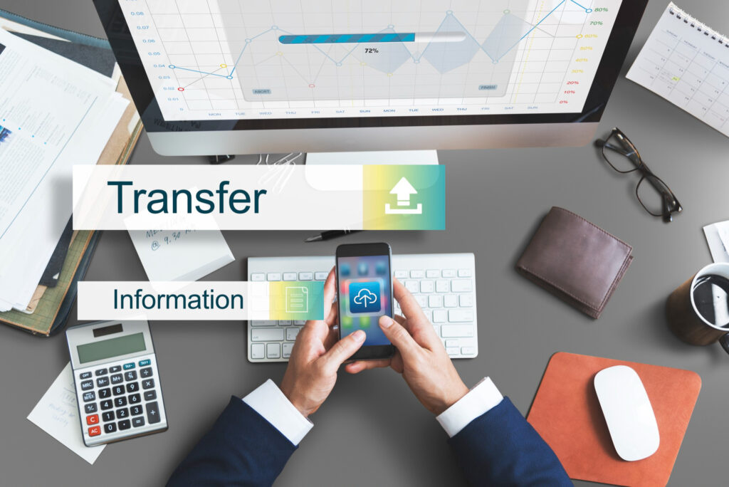 Transferring information photo